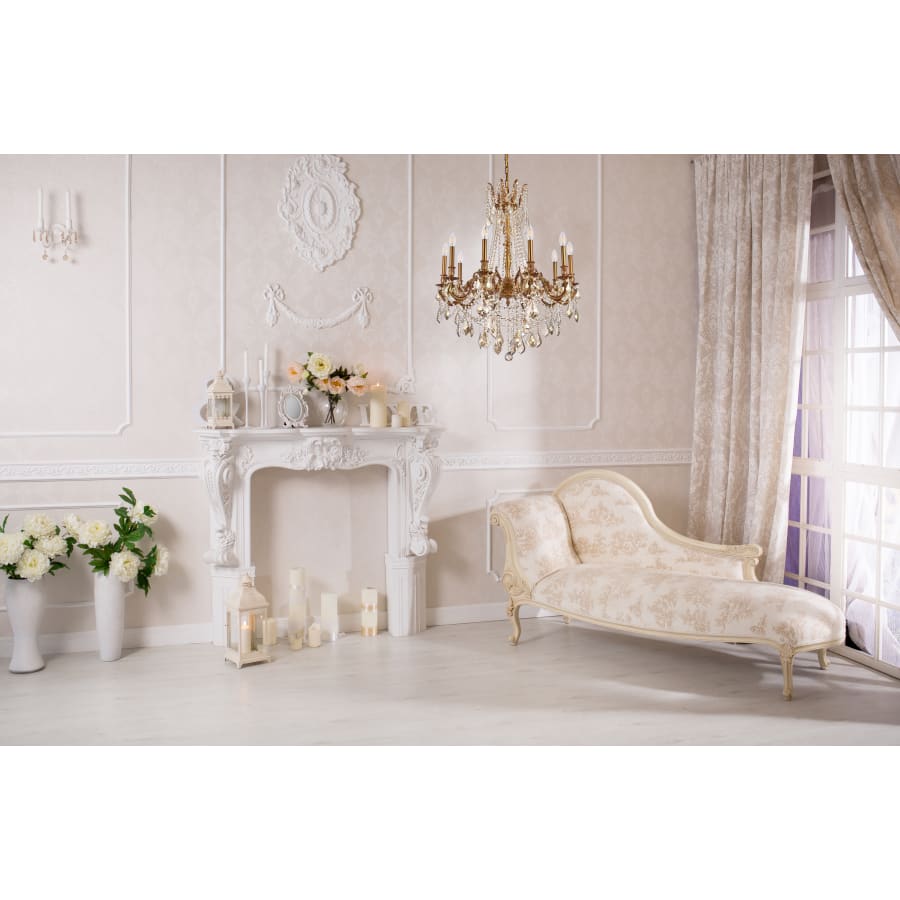 Elegant Lighting Rosalia 10 Light 28" Wide Candle Style Chandelier