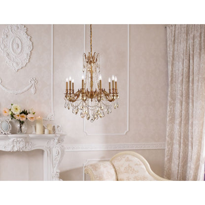 Elegant Lighting Rosalia 10 Light 28" Wide Candle Style Chandelier