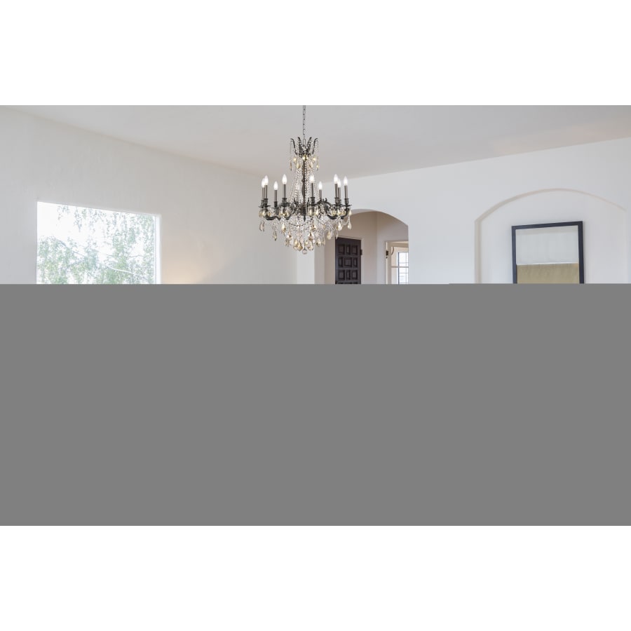 Elegant Lighting Rosalia 10 Light 28" Wide Candle Style Chandelier