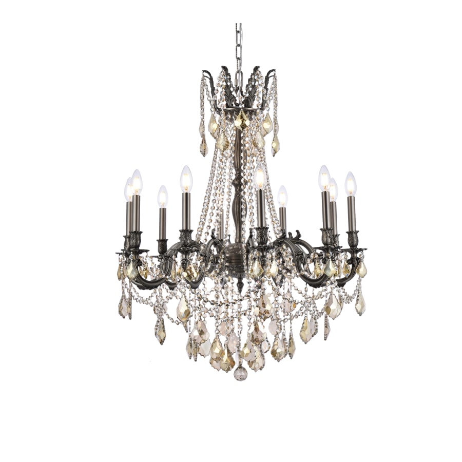 Elegant Lighting Rosalia 10 Light 28" Wide Candle Style Chandelier