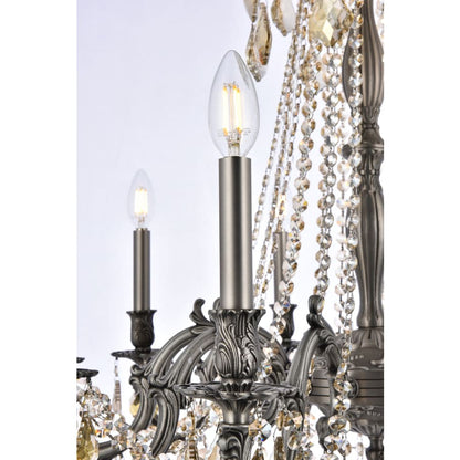 Elegant Lighting Rosalia 10 Light 28" Wide Candle Style Chandelier