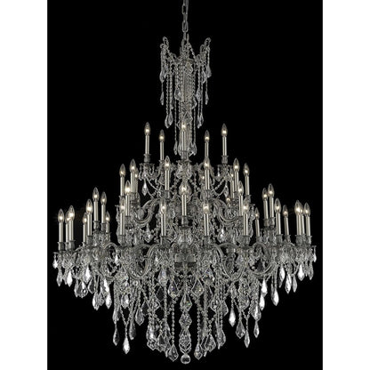 Elegant Lighting Rosalia 45 Light 54" Wide Candle Style Chandelier