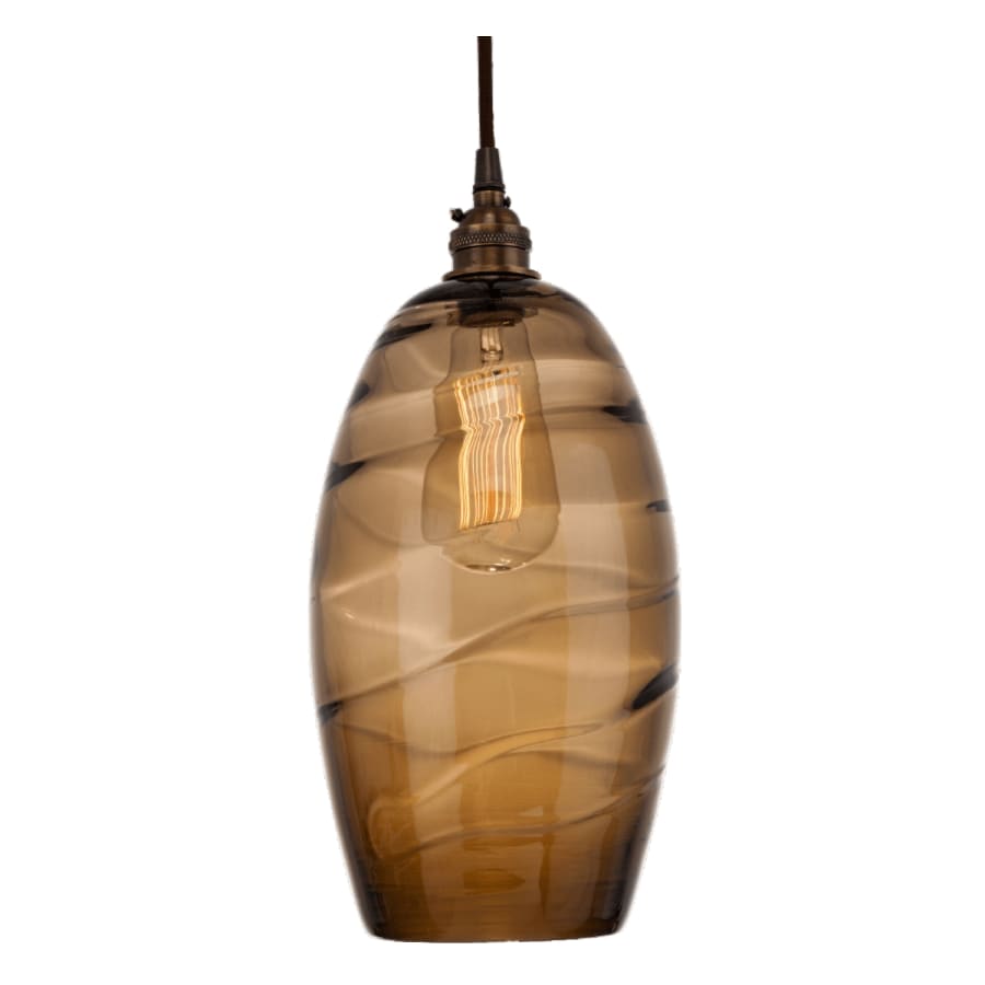 Hammerton Studio Ellisse 47" Wide Artisan Crafted 7 Light Optic Glass Linear Pendant