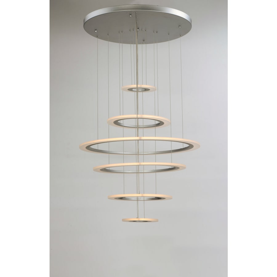 ET2 Saturn II 30" Tall 6 Ring LED Chandelier