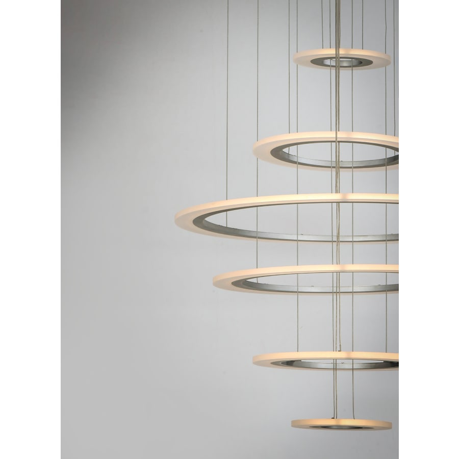 ET2 Saturn II 30" Tall 6 Ring LED Chandelier