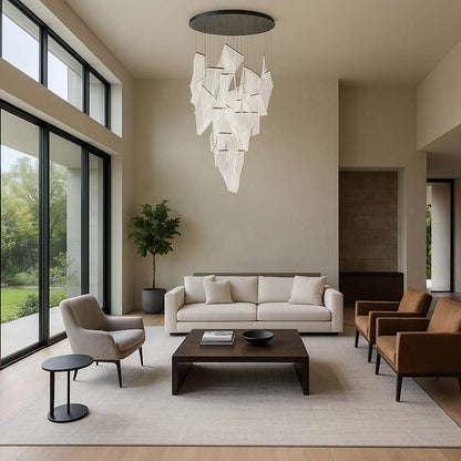 ET2 Rinkle 36" Wide LED Multi Light Abstract Pendant