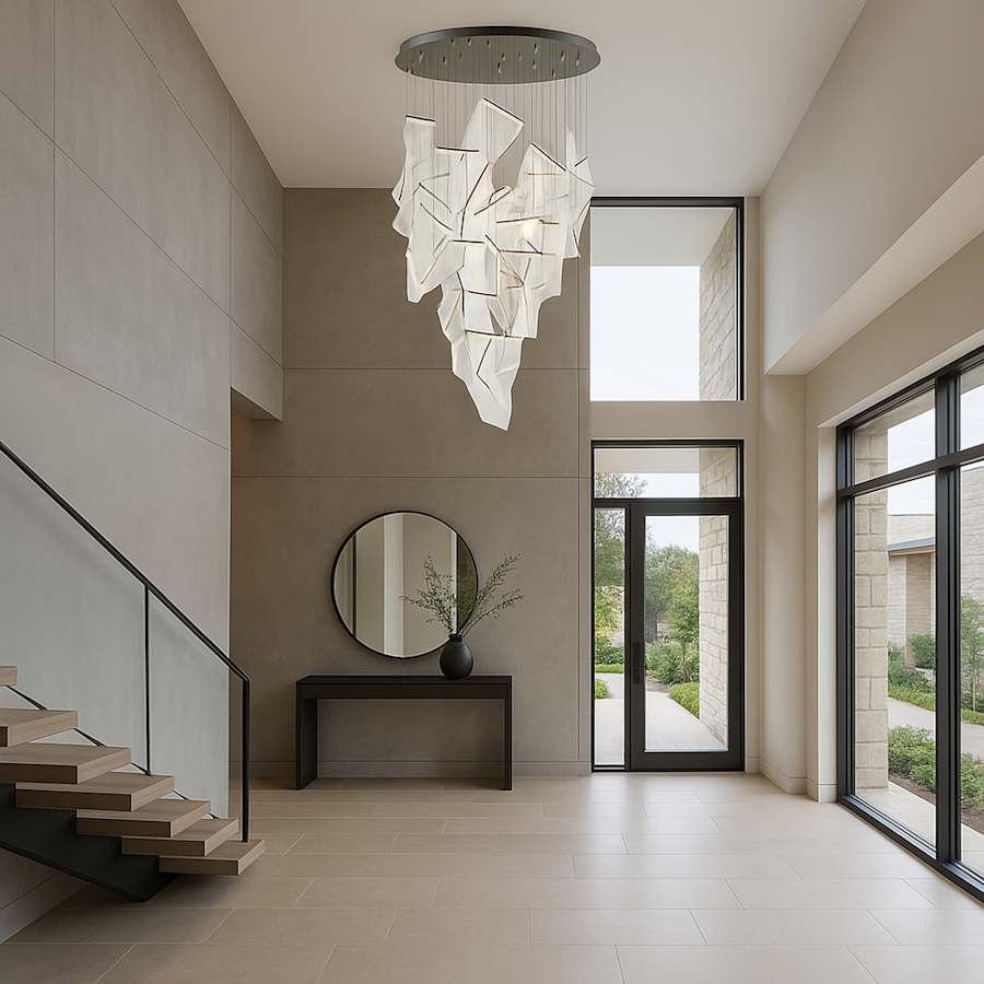 ET2 Rinkle 36" Wide LED Multi Light Abstract Pendant