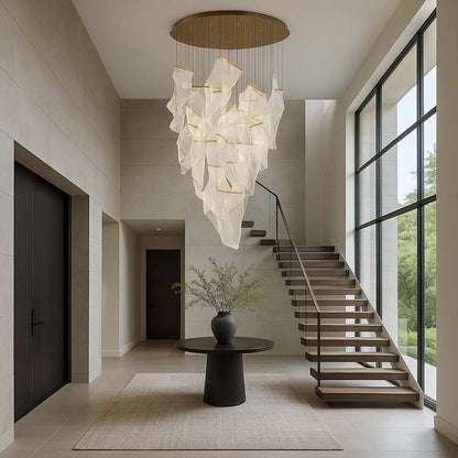 ET2 Rinkle 36" Wide LED Multi Light Abstract Pendant