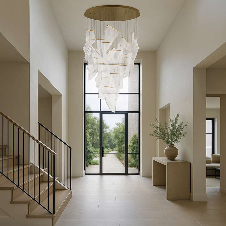 ET2 Rinkle 36" Wide LED Multi Light Abstract Pendant