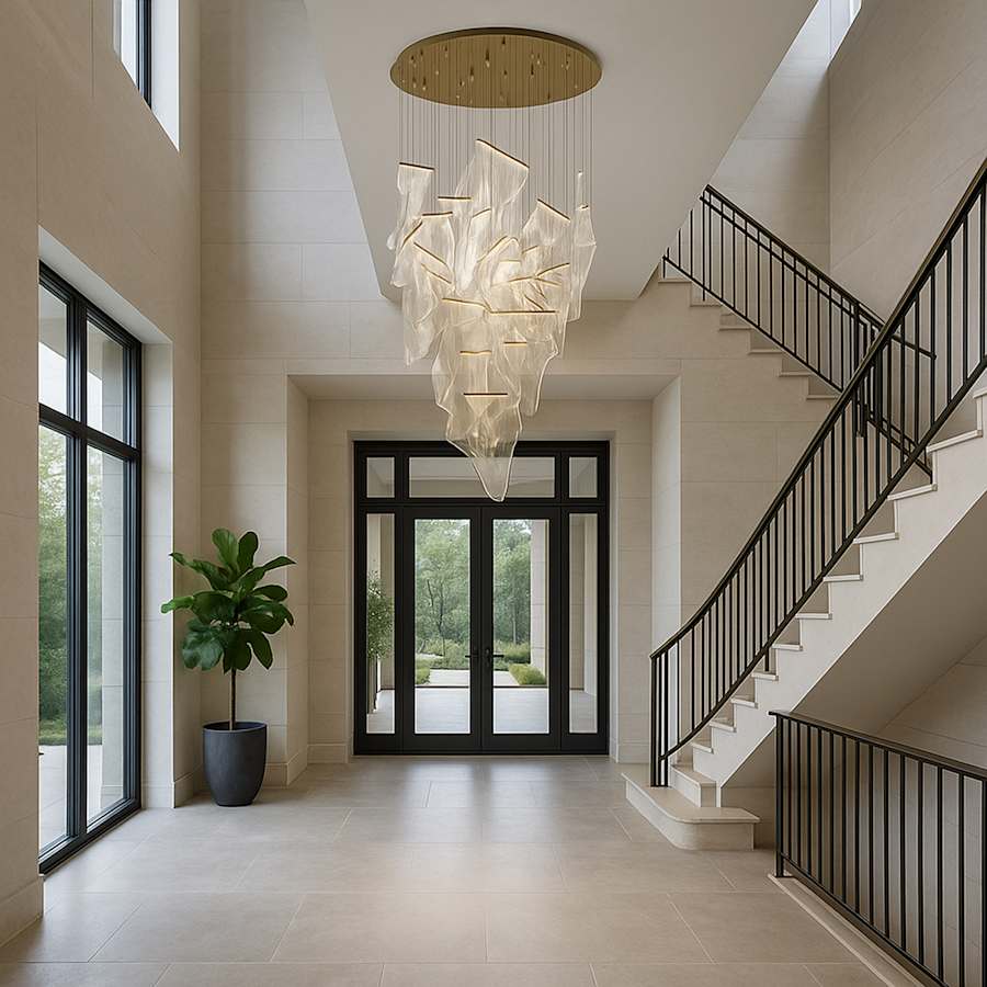 ET2 Rinkle 36" Wide LED Multi Light Abstract Pendant