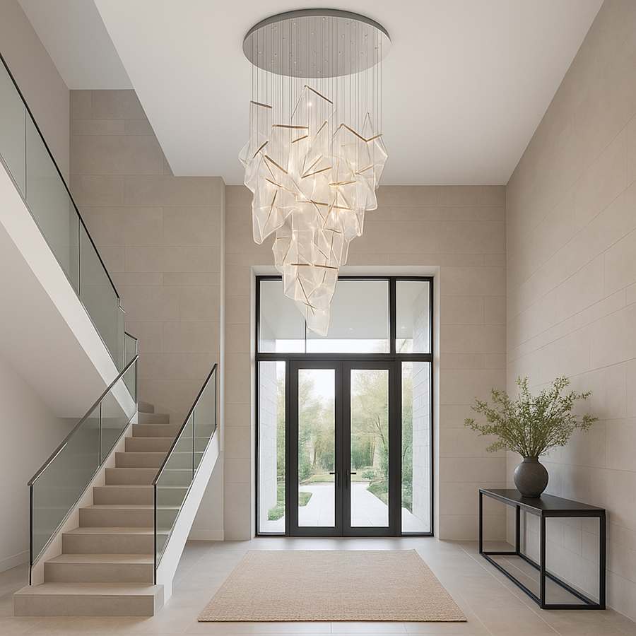 ET2 Rinkle 36" Wide LED Multi Light Abstract Pendant