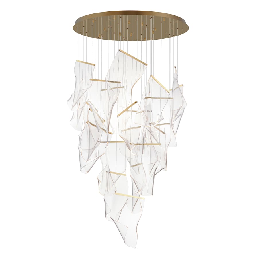 ET2 Rinkle 36" Wide LED Multi Light Abstract Pendant