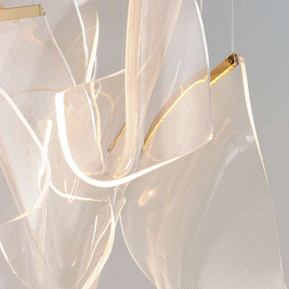 ET2 Rinkle 36" Wide LED Multi Light Abstract Pendant