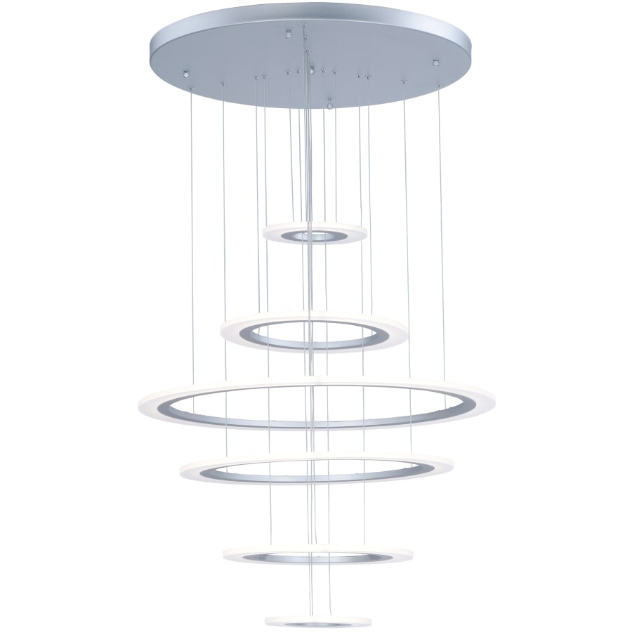 ET2 Saturn II 30" Tall 6 Ring LED Chandelier