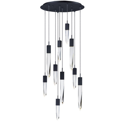 ET2 Quartz 10 Light 20" Wide LED Multi Light Pendant