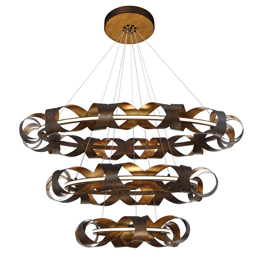 Eurofase Lighting Banderia 44" Wide LED 3 Tier Ring Chandelier