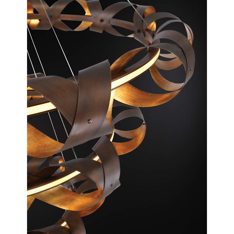 Eurofase Lighting Banderia 44" Wide LED 3 Tier Ring Chandelier