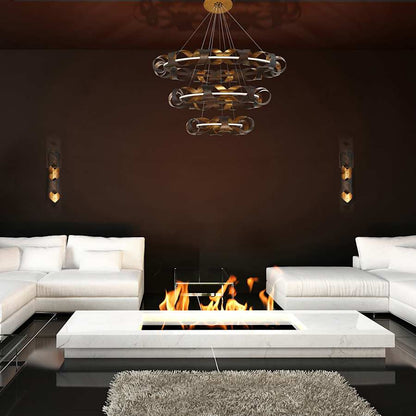 Eurofase Lighting Banderia 44" Wide LED 3 Tier Ring Chandelier