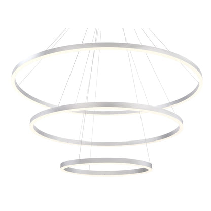 Eurofase Lighting Spunto Three-Tier 61" Wide 3000K LED Ring Chandelier
