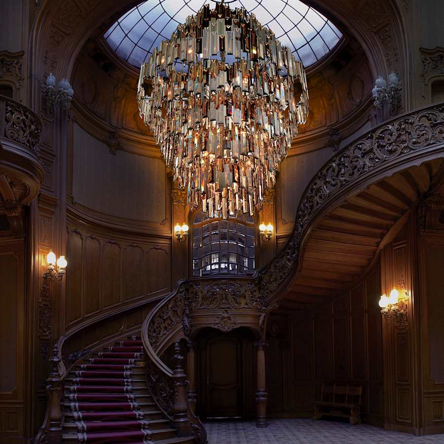 Eurofase Lighting Vienna 28 Light 40" Wide Crystal Chandelier