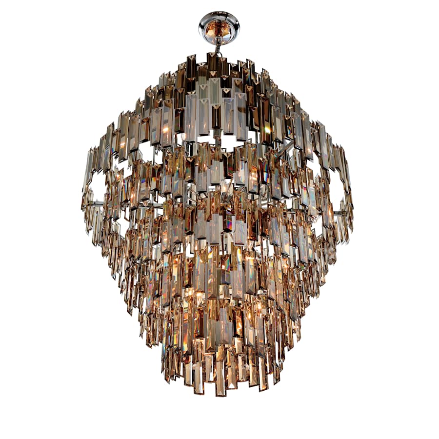 Eurofase Lighting Vienna 28 Light 40" Wide Crystal Chandelier