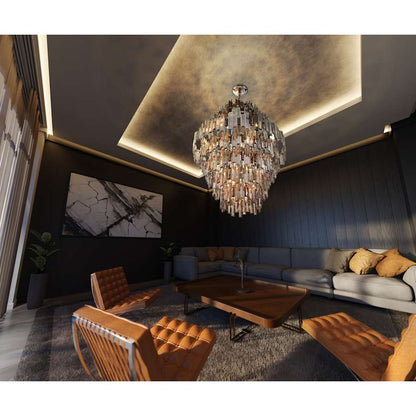 Eurofase Lighting Vienna 28 Light 40" Wide Crystal Chandelier
