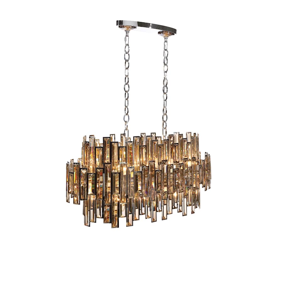 Eurofase Lighting Vienna 16 Light 41" Wide Crystal Linear Chandelier