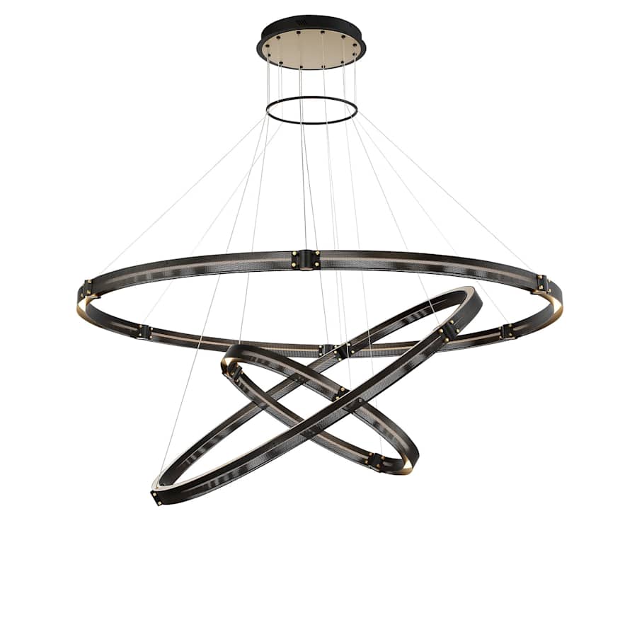 Eurofase Lighting Admiral 6 Light 62" Wide LED Ring Chandelier - 3 Tiers