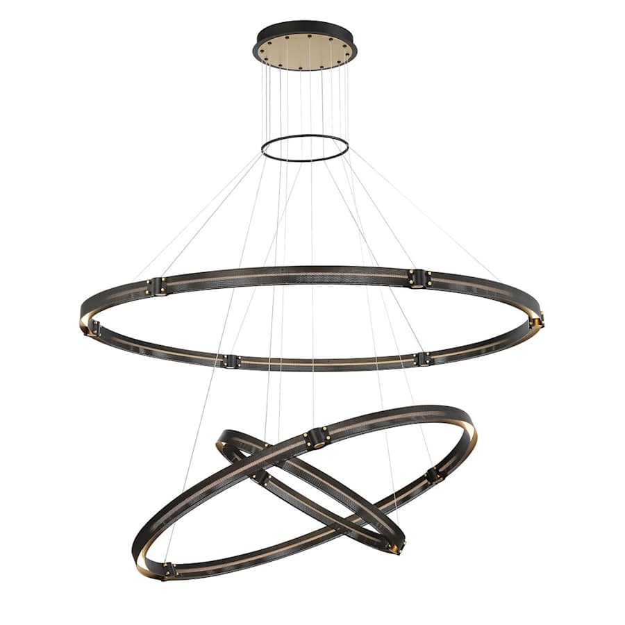 Eurofase Lighting Admiral 6 Light 62" Wide LED Ring Chandelier - 3 Tiers