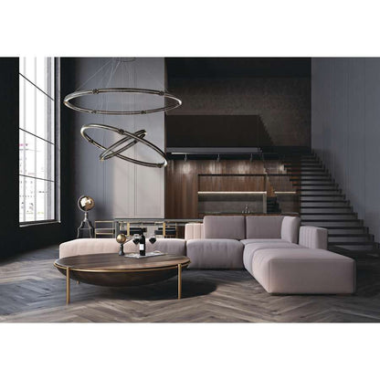 Eurofase Lighting Admiral 6 Light 62" Wide LED Ring Chandelier - 3 Tiers