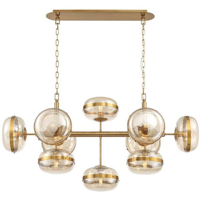 Eurofase Lighting Nottingham 10 Light 22" Wide Linear Chandelier