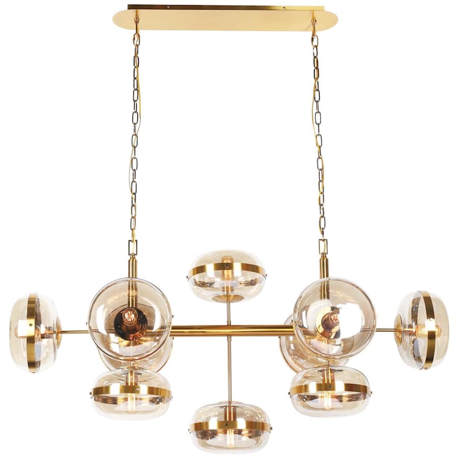 Eurofase Lighting Nottingham 10 Light 22" Wide Linear Chandelier