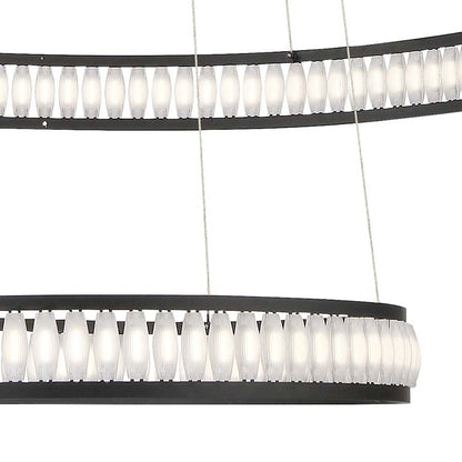Eurofase Lighting Forster 3 Light 60" Wide LED Ring Chandelier - 3 Tiers