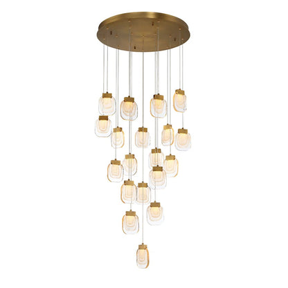 Eurofase Lighting Paget 19 Light 29" Wide LED Multi Light Pendant