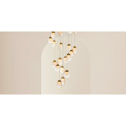 Eurofase Lighting Paget 19 Light 29" Wide LED Multi Light Pendant