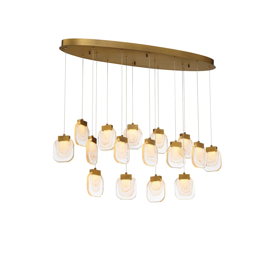 Eurofase Lighting Paget 16 Light 44" Wide LED Multi Light Pendant