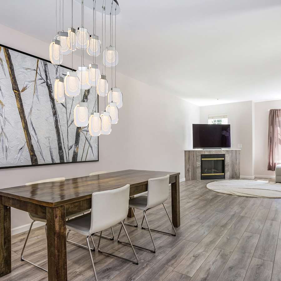 Eurofase Lighting Paget 44" Wide 3000K LED Linear 16 Pendant Light with Piastra Glass Shades