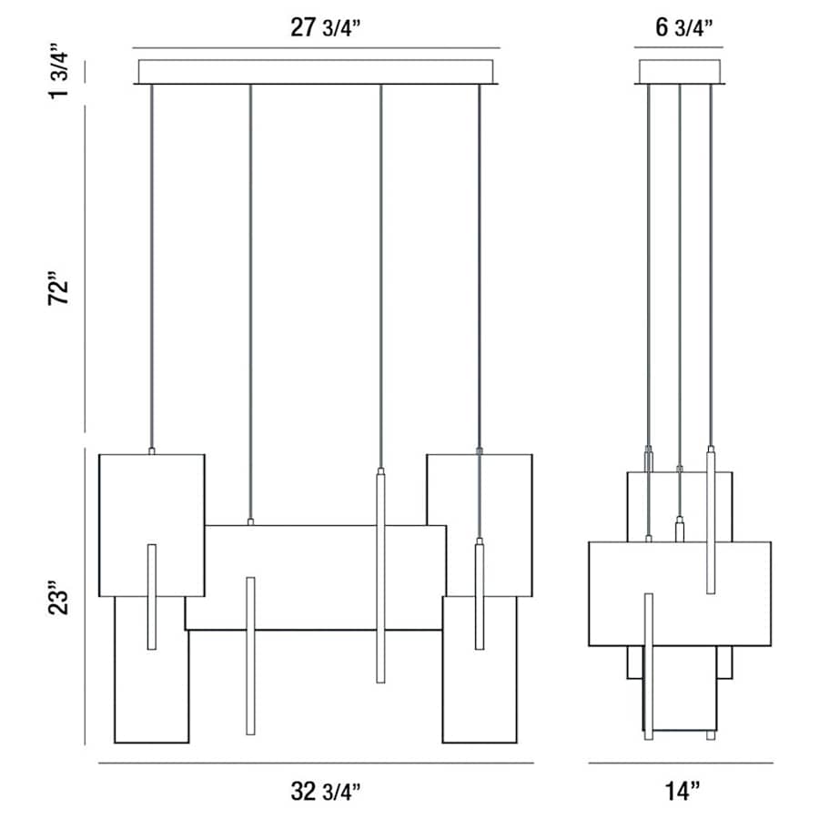 Eurofase Lighting Coburg 9 Light 33" Wide LED Chandelier