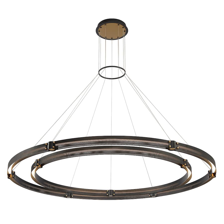 Eurofase Lighting Admiral 4 Light 62" Wide LED Ring Chandelier - 2 Rings