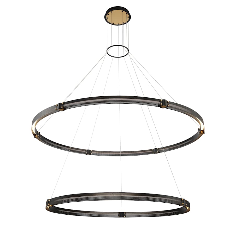 Eurofase Lighting Admiral 4 Light 62" Wide LED Ring Chandelier - 2 Rings