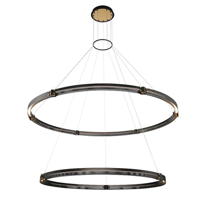 Eurofase Lighting Admiral 4 Light 62" Wide LED Ring Chandelier - 2 Rings