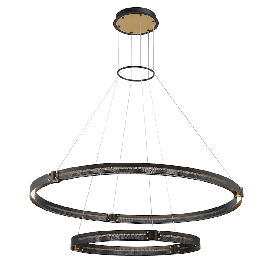Eurofase Lighting Admiral 4 Light 48" Wide LED Ring Chandelier - 2 Tiers