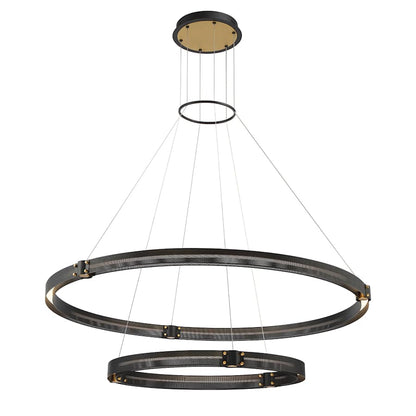 Eurofase Lighting Admiral 4 Light 48" Wide LED Ring Chandelier - 2 Tiers
