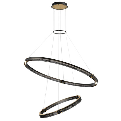 Eurofase Lighting Admiral 4 Light 48" Wide LED Ring Chandelier - 2 Tiers
