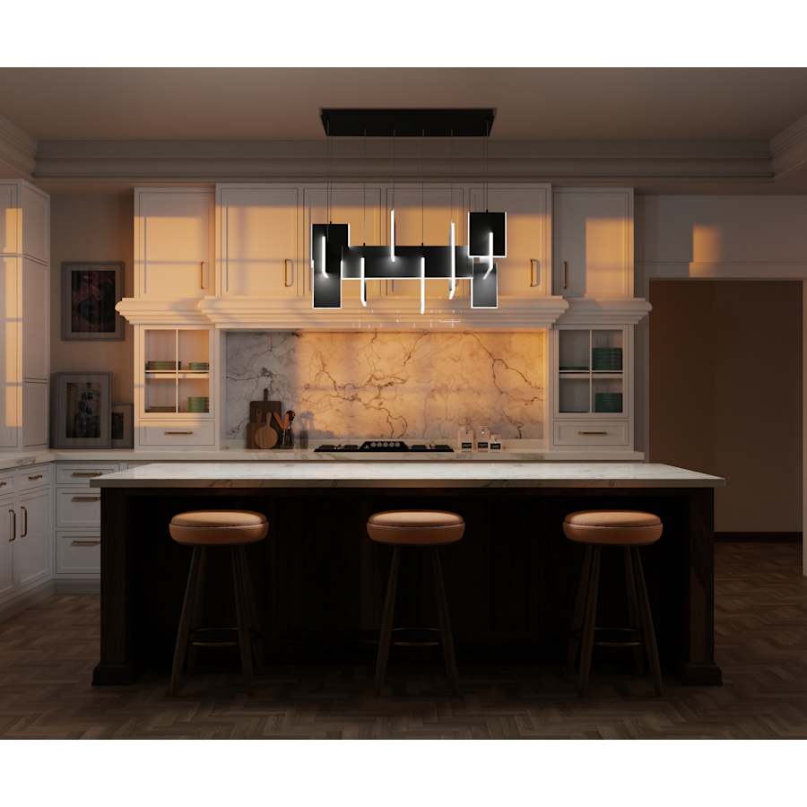 Eurofase Lighting Coburg 42" Wide LED Linear Chandelier