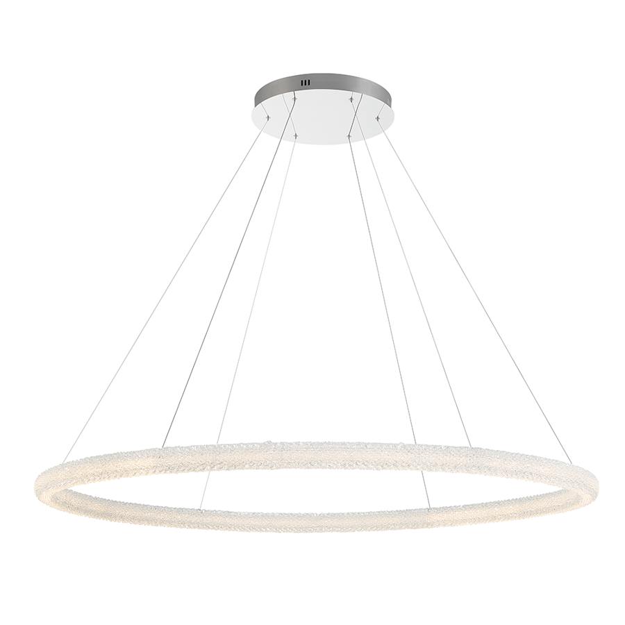 Eurofase Lighting Sassi 60" Wide LED Crystal Ring Chandelier