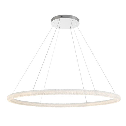 Eurofase Lighting Sassi 60" Wide LED Crystal Ring Chandelier