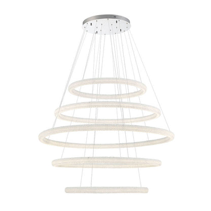 Eurofase Lighting Sassi 5 Light 60" Wide LED Ring Chandelier