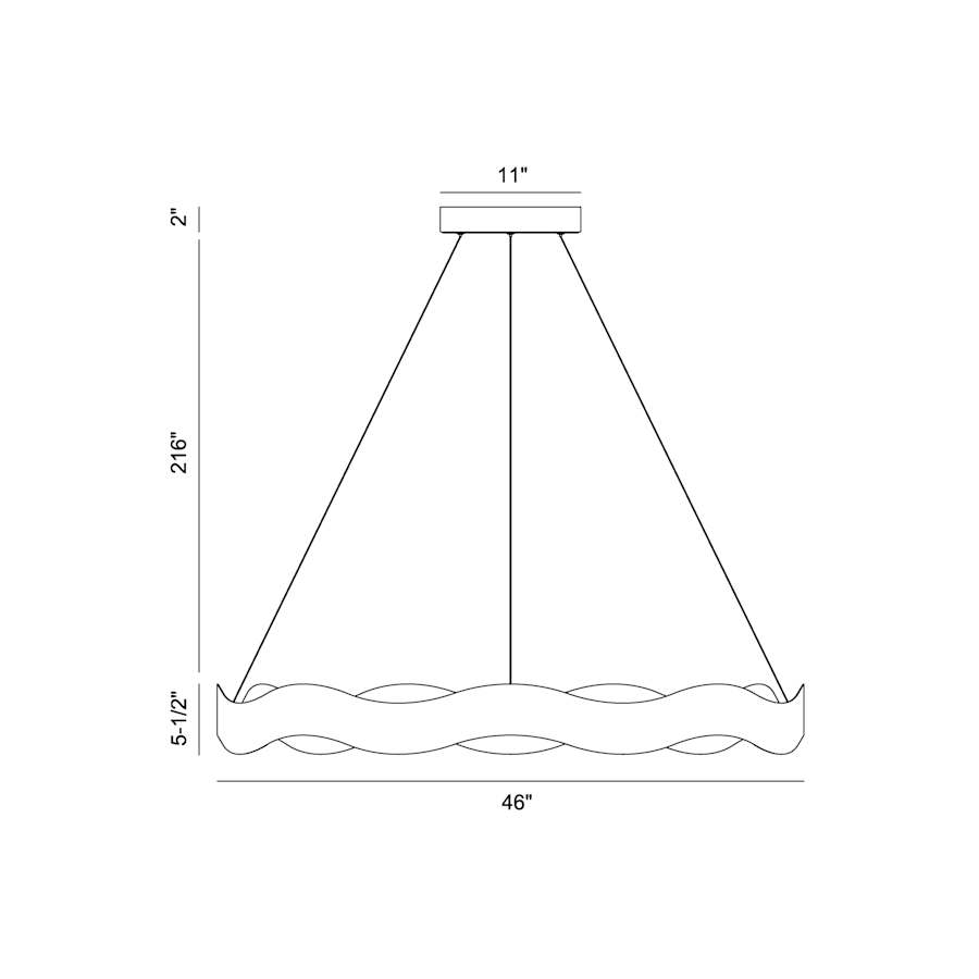 Eurofase Lighting Vaughan 46" Wide Ring Chandelier