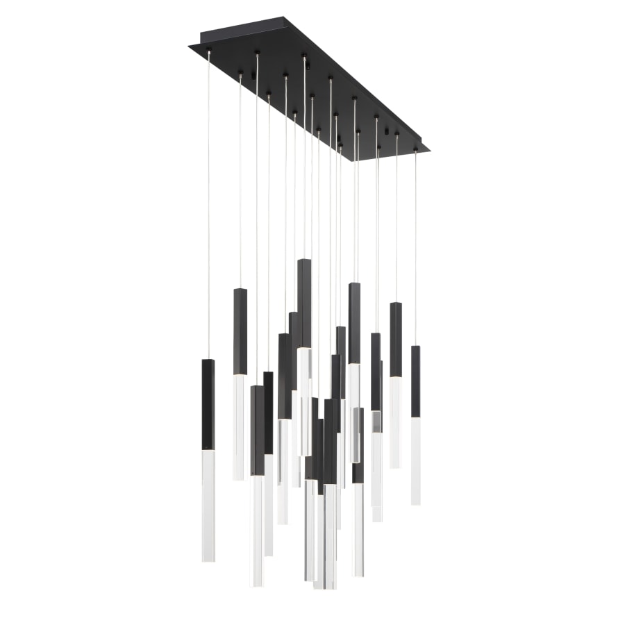 Eurofase Lighting Benicio 18 Light 42" Wide 3000K LED Linear Crystal Pendant